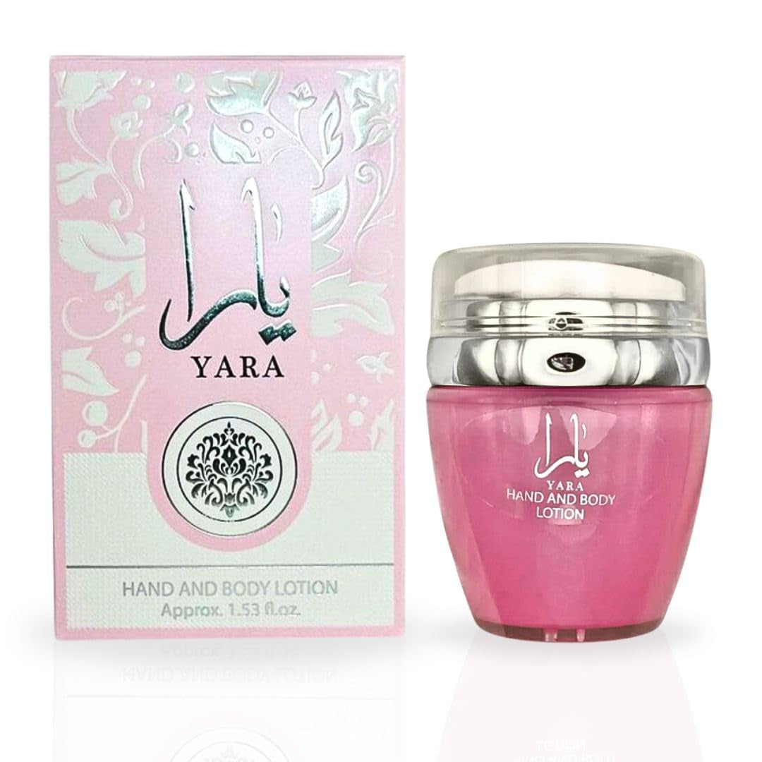 YARA Hand & Body Lotion 45ML (1.53 OZ) Ultra Moisturizing, Skin-Nourishing, Replenishes Dry Skin, Sweet Fragrance.